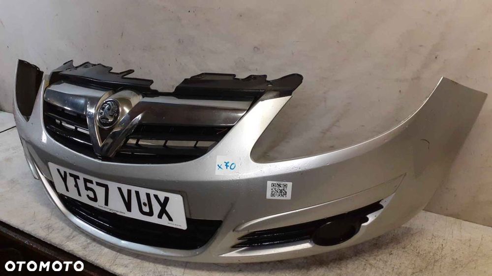 + ZDERZAK PRZÓD PRZEDNI OPEL CORSA D Z157 SREBRNY - 3