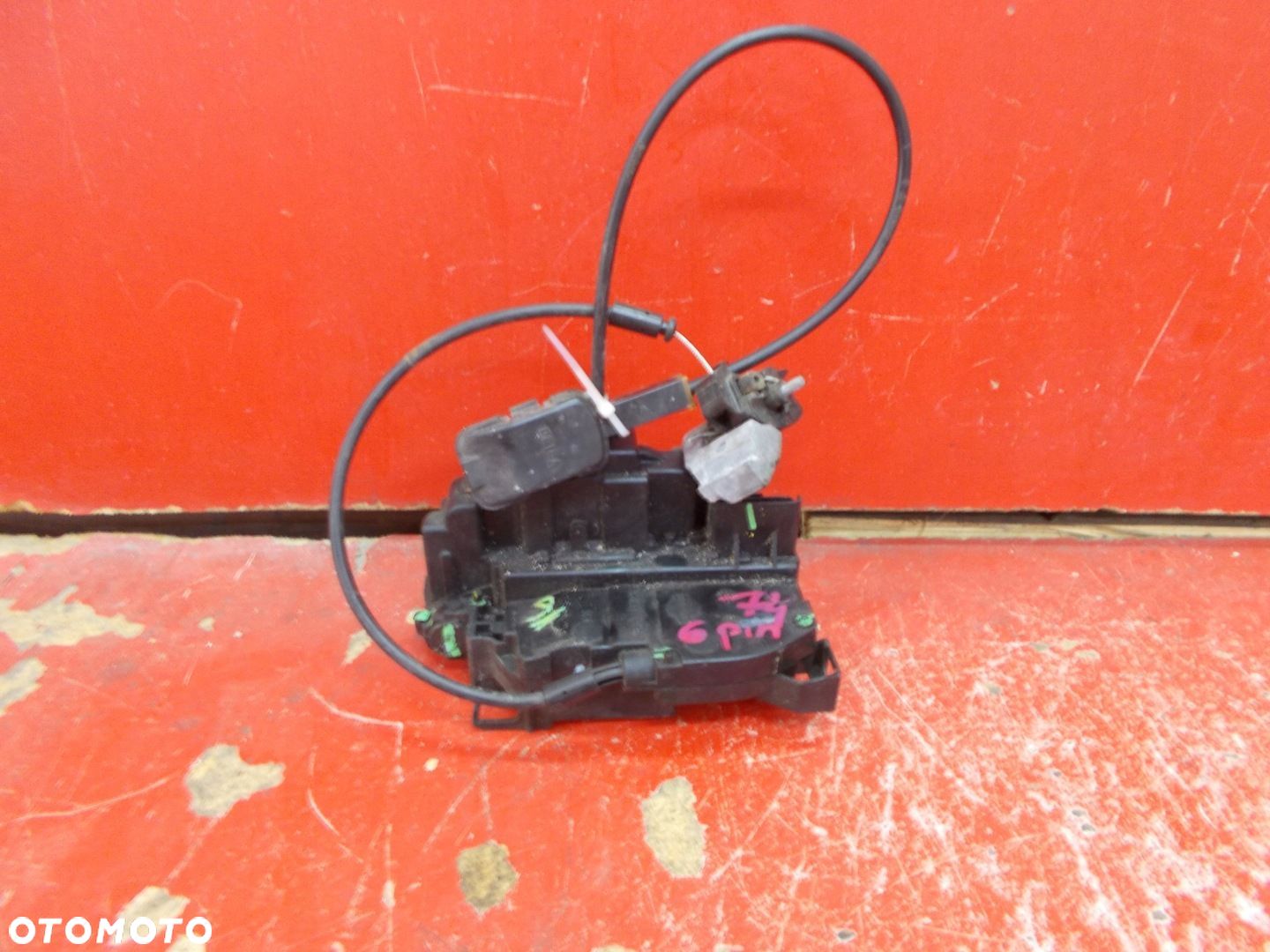 RENAULT MODUS 04-12 ZAMEK DRZWI PRAWY TYŁ TYLNY 6 PIN - 1