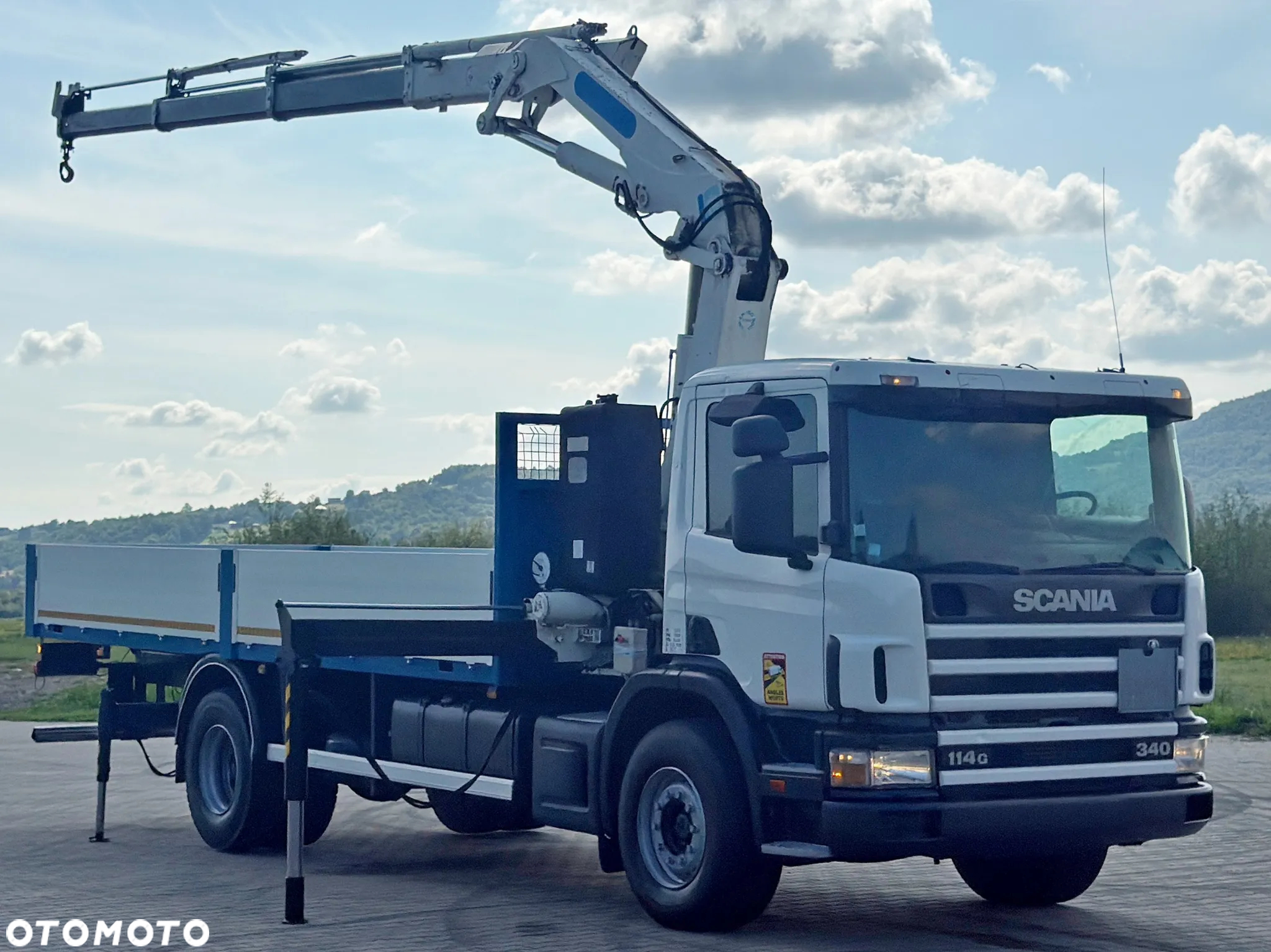 Scania 114 G 340 * SKRZYNIA 7,00 m * EFFER 210 3S + PILOT / STAN BDB - 2