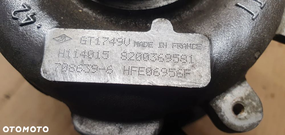 Turbina turbosprężarka Renault Scenic II 1.9 DCI 8200369581 - 10
