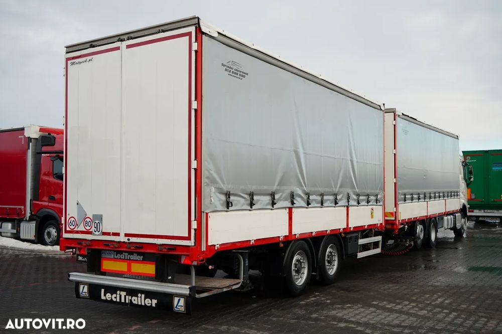 Volvo FH 460 / COMBINAT TANDEM / 120 M3 / TRAVERSE / DROPSIDE / I-PARK COOL / PODEA RESISTENTĂ / LIFT / AXE RIDICATĂ / DIRECȚIE - 3