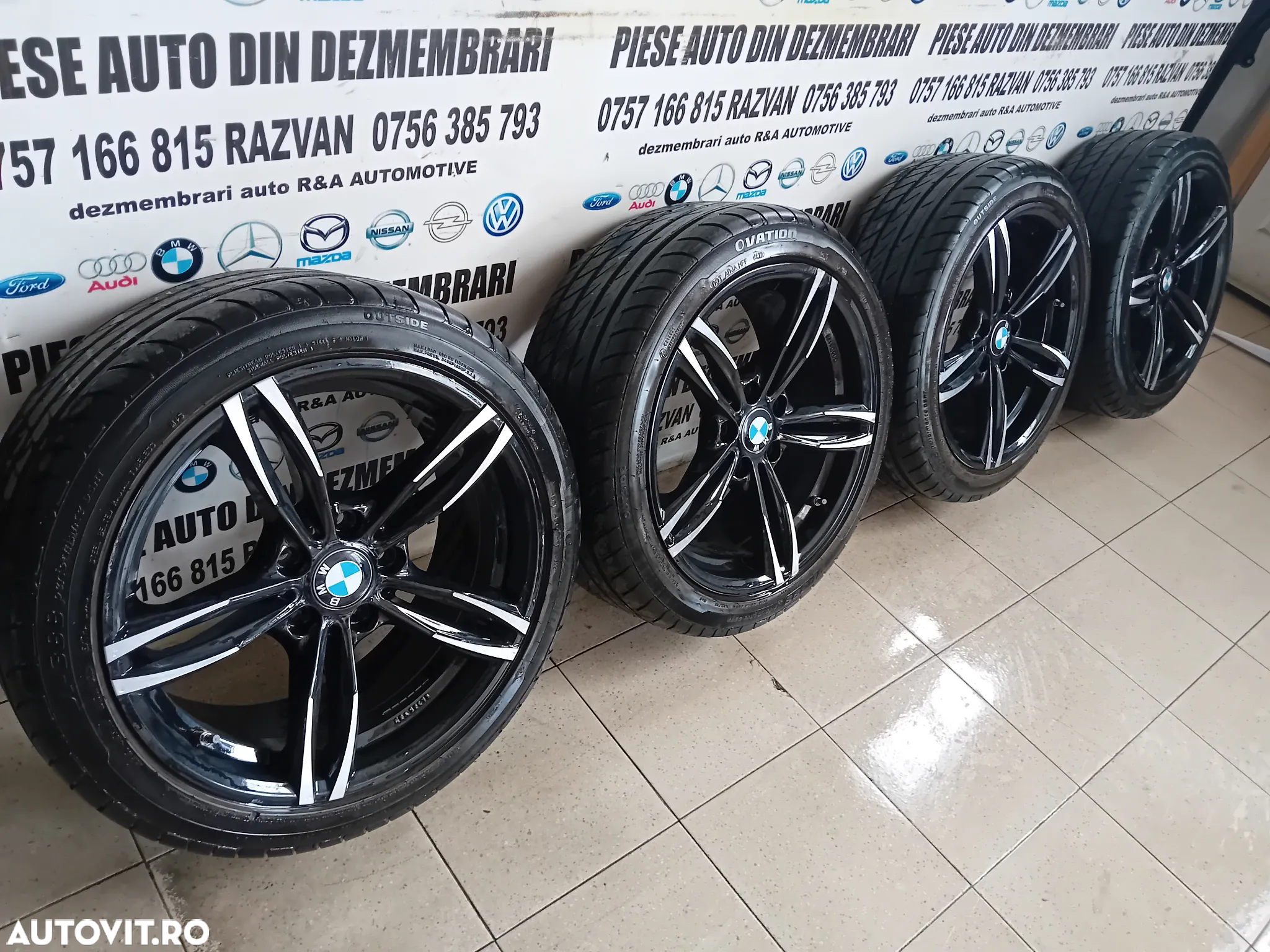 Jante Aluminiu BMW R18 Cu Anvelope Vara Dot 2022 225/45R18 5X120 F10 F30 F31 F32 F11 F01 F20 Etc - 7