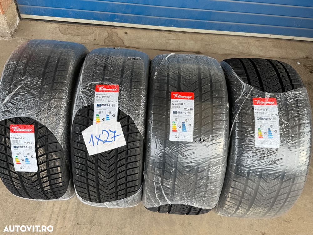 Vând anvelope 285/40/22-325/35/22 gripmax de iarnă noi - 1