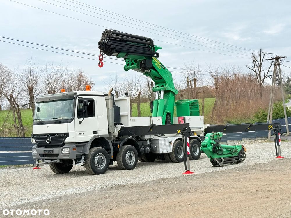 Mercedes-Benz * HDS Palfinger 150002 + FLY JIB PJ 170 * Mercedes Actros 8x6 * Dźwig * 40 TON * Wyciągarka * 35 Metrów * Kosz * - 15
