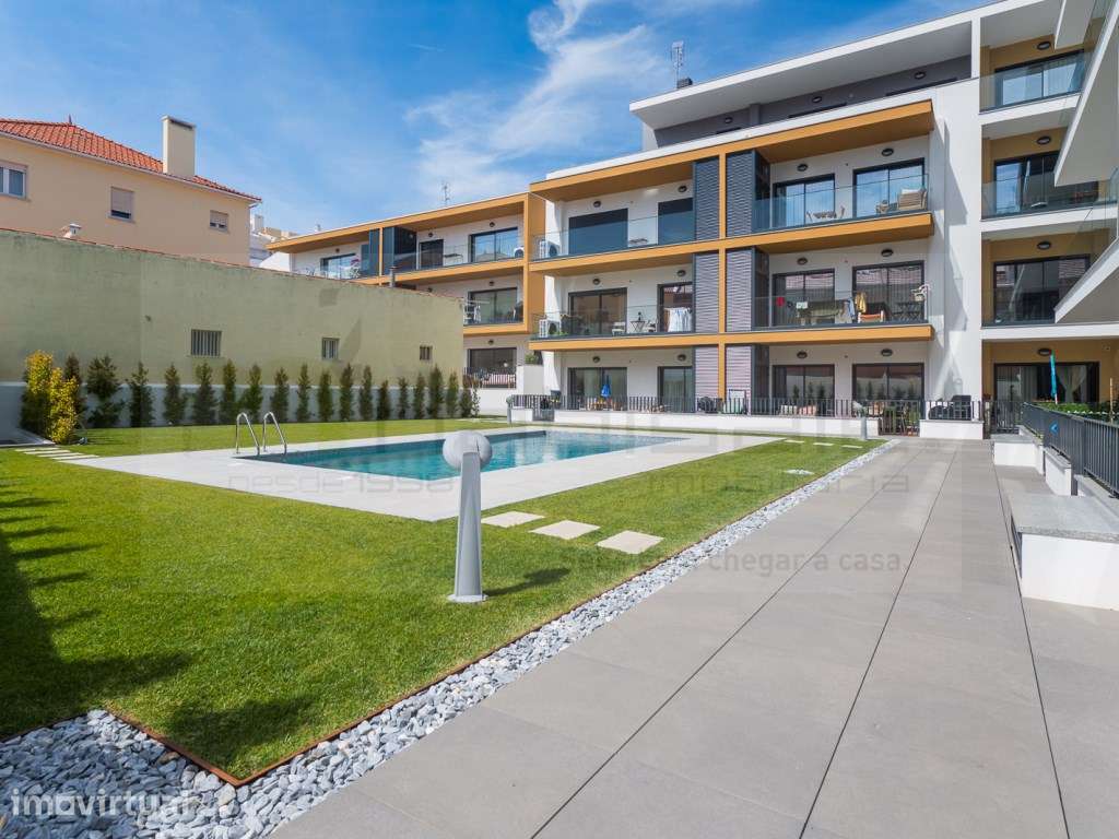 T2 construção nova em condomínio fechado com piscina e garagem - Grande imagem: 2/41
