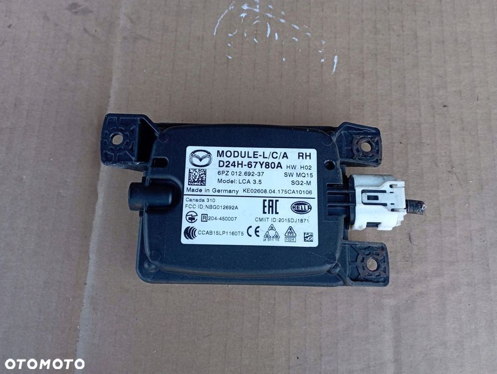 MAZDA CX3 CX-3 SENSOR MODUŁ RADAR MARTWEGO POLA PRAWY D24H67Y80A - 2