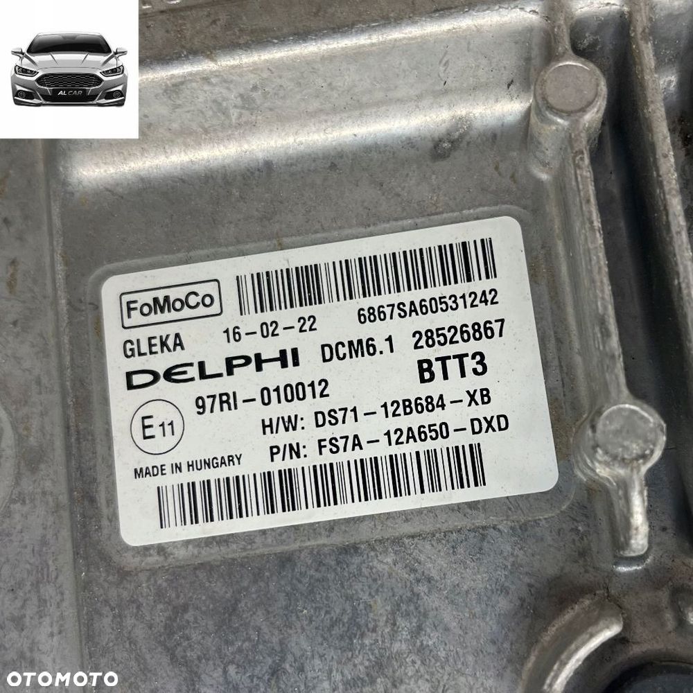 STEROWNIK SILNIKA 2.0 TDCI EURO 6 MONDEO MK5 FS7A-12A650-DXD - 2