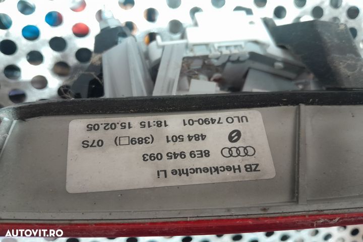 Lampa / Tripla stop stanga pe hayon 8E9945093 8E9945094 Audi A4 B7 [2 - 3