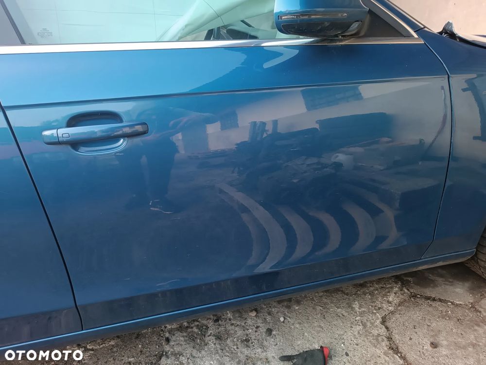 DRZWI PRAWY PRAWE  PRZÓD AUDI A4 B8 07-16R LX5V NIEBIESKIE - 1