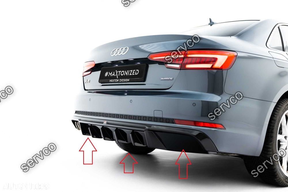 Difuzor bara spate Audi A4 S-Line Sedan Avant B9 2015-2019 v37 Maxton - 6