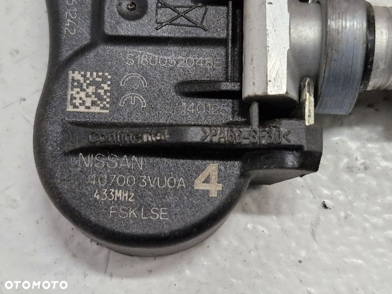 NISSAN QASHQAI II  2 J11 CZUJNIKI CIŚNIENIA TPMS KOMPLET 4 SZT 407003VU0A - 6