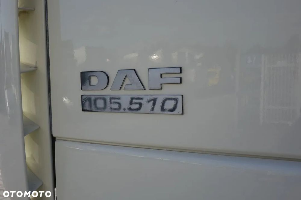 DAF XF 105.510 / BURTO-FIRANKA / EURO5 / AUTOMAT / NOWE PLANDEKI I DACH / PODŁOGA SZYNA-DESKA - 9