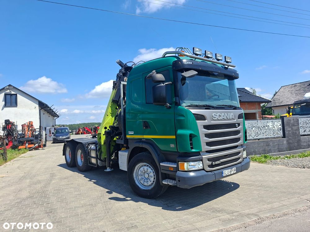 Scania G480 6x4 manual*zwolnica*Hds Loglift 215Z - 3