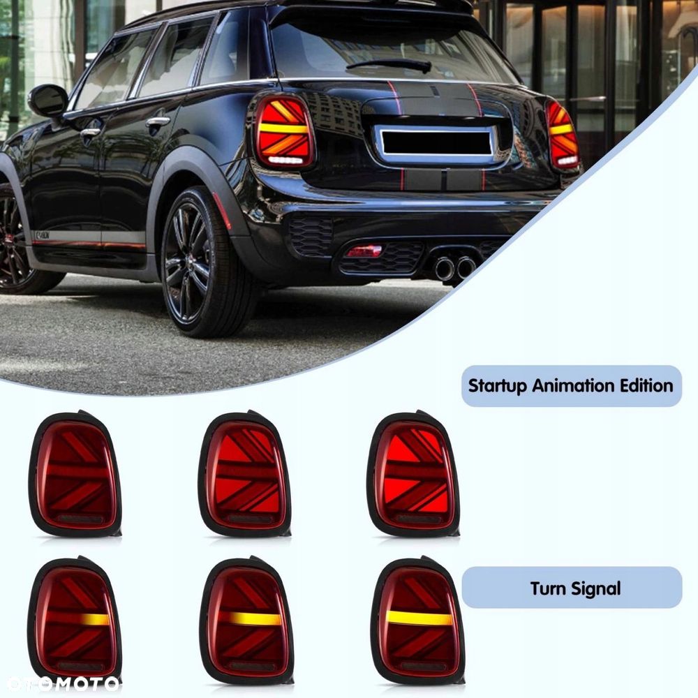 Lampy tylne L+R kpl Vland Led Tuning RED Mini Cooper f55 f56 f57 2014-2017 - 4