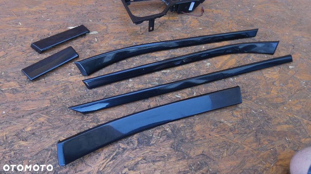 BMW E39 DEKOR LISTWY KOMPLET CZARNY POŁYSK - 4