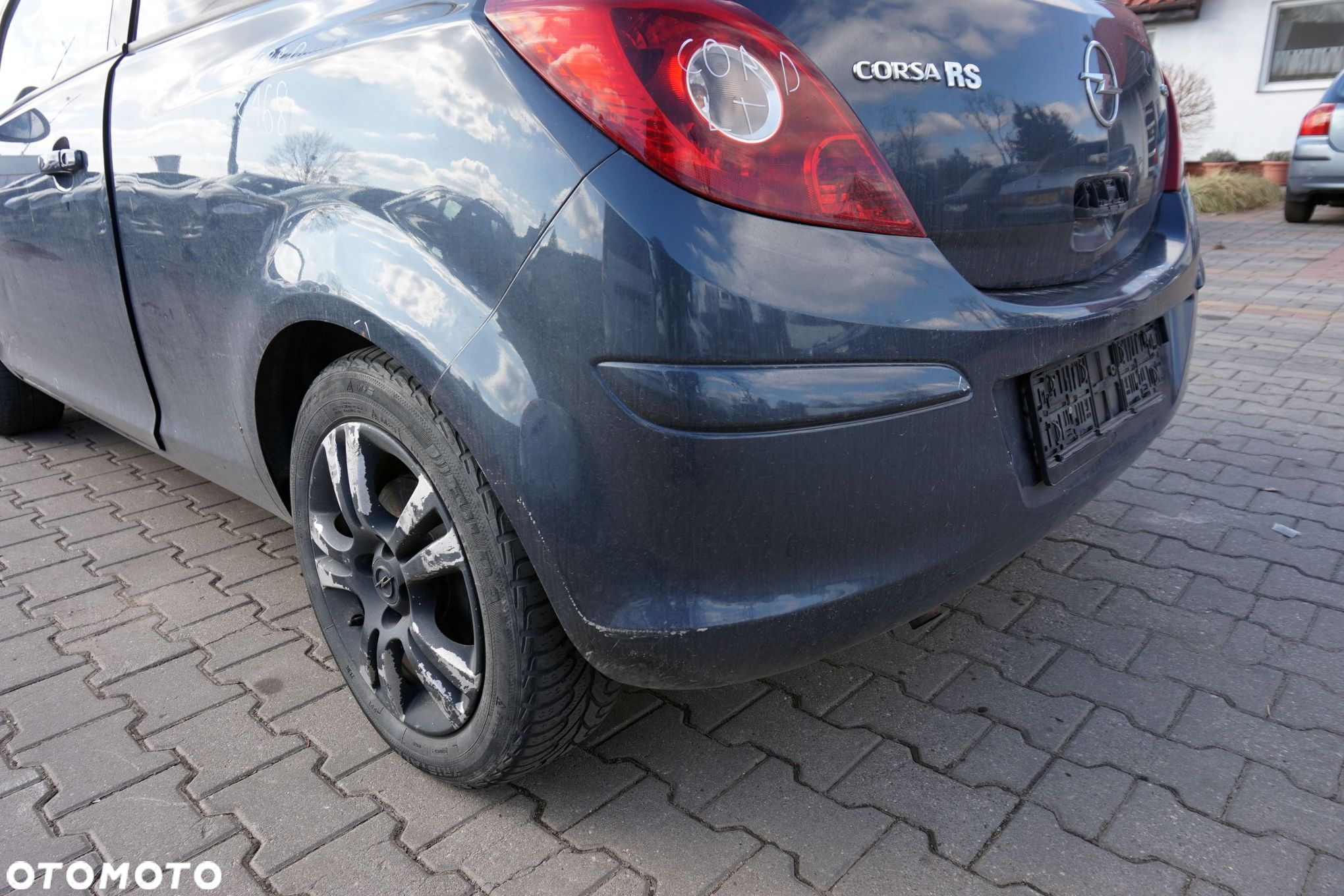 ZDERZAK TYLNY CORSA D IV 3D HB Z168  SZARY OPEL 2006-2011 - 2