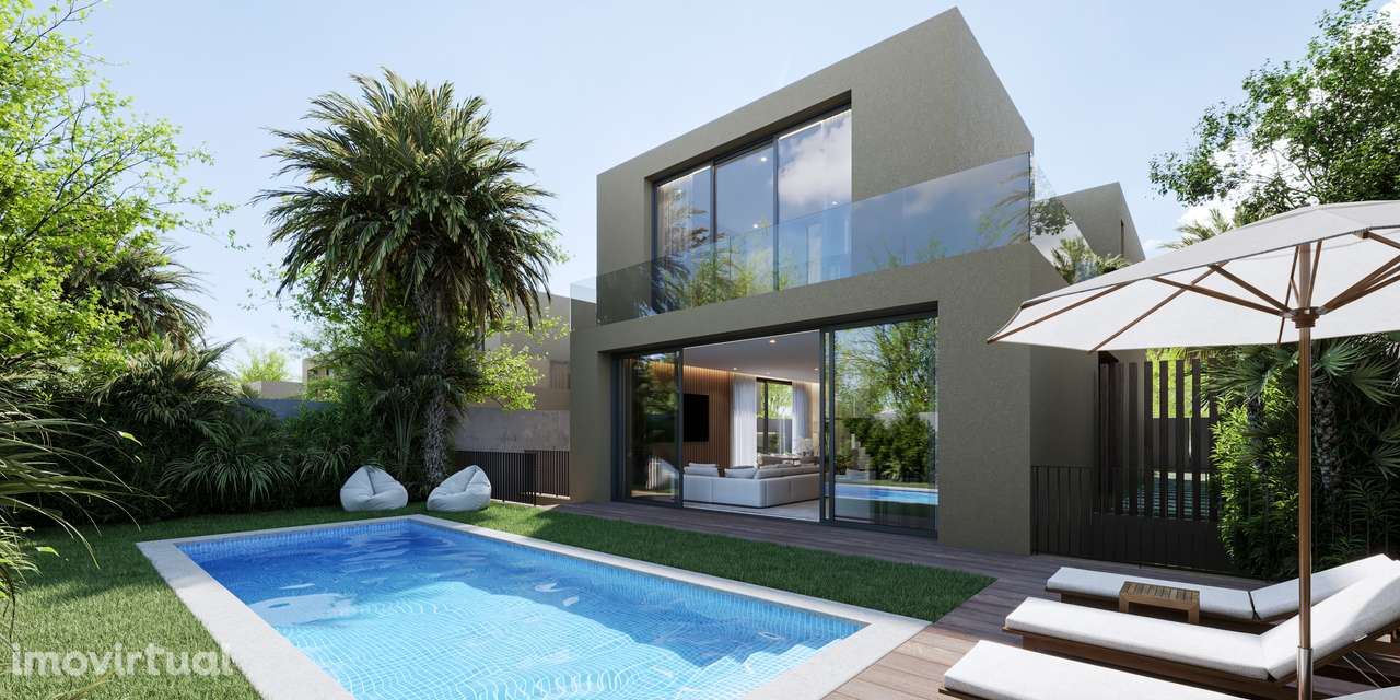 Moradia T4 com piscina, garagem e vista jardim e serra - Grande imagem: 3/33