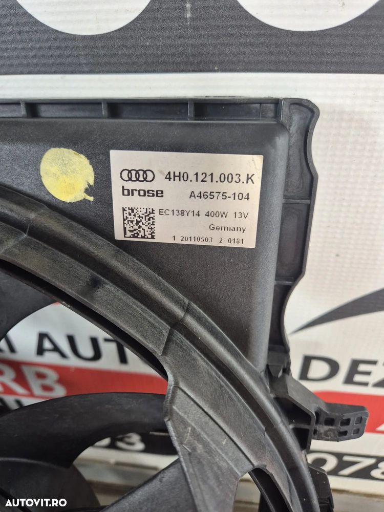 ELECTROVENTILATOARE AUDI A8 4H 3.0 D 2012 - 2