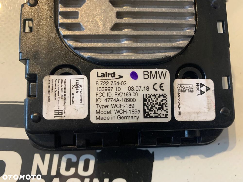 ŁADOWARKA INDUKCYJNA WCA CS NFC BMW X5 G05 8 G15 8722754 - 3