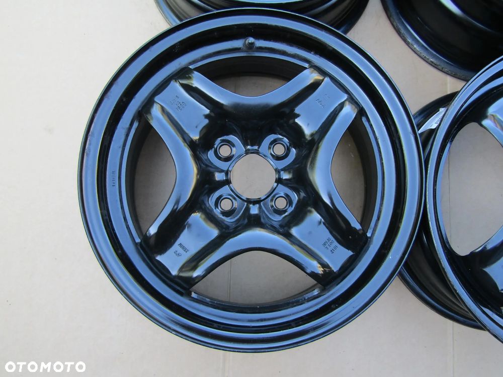 4x Felgi Stalowe 15 Opel Corsa C D E Adam Tigra Meriva Astra G H / Fiat Grande Punto Evo 6 j 4x100 ET39 piasta 56,6 mm + czujniki TPMS ORYGINALNE - 10