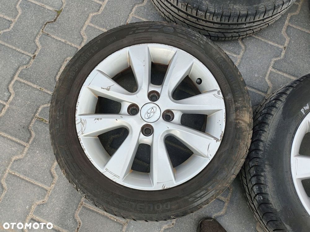 Felgi aluminiowe oryginalne 15" 4x100 Hyundai I20 I 08-14 - 5