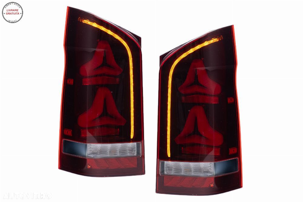 Stopuri LED Mercedes V-Class W447 (2014-2024) modelele cu o Usa Spate Semnal Dinam- livrare gratuita - 9