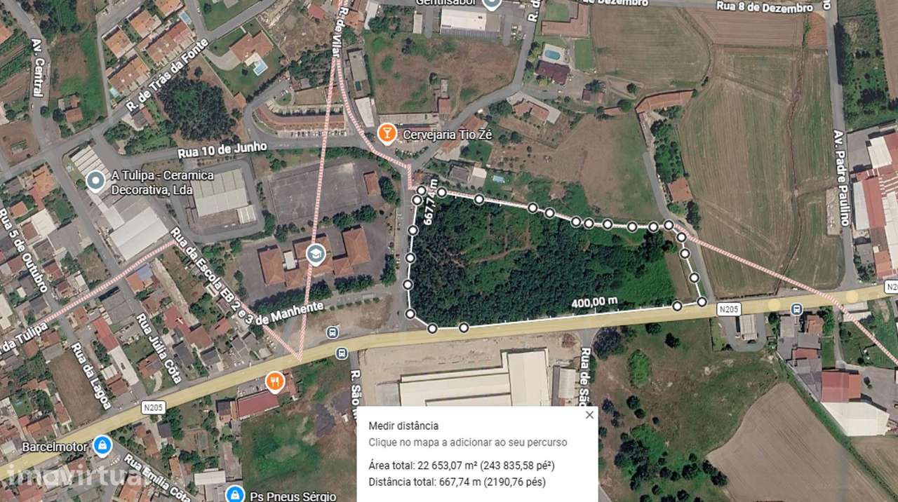 Terreno para venda em Manhente, Barcelos - Grande imagem: 3/4
