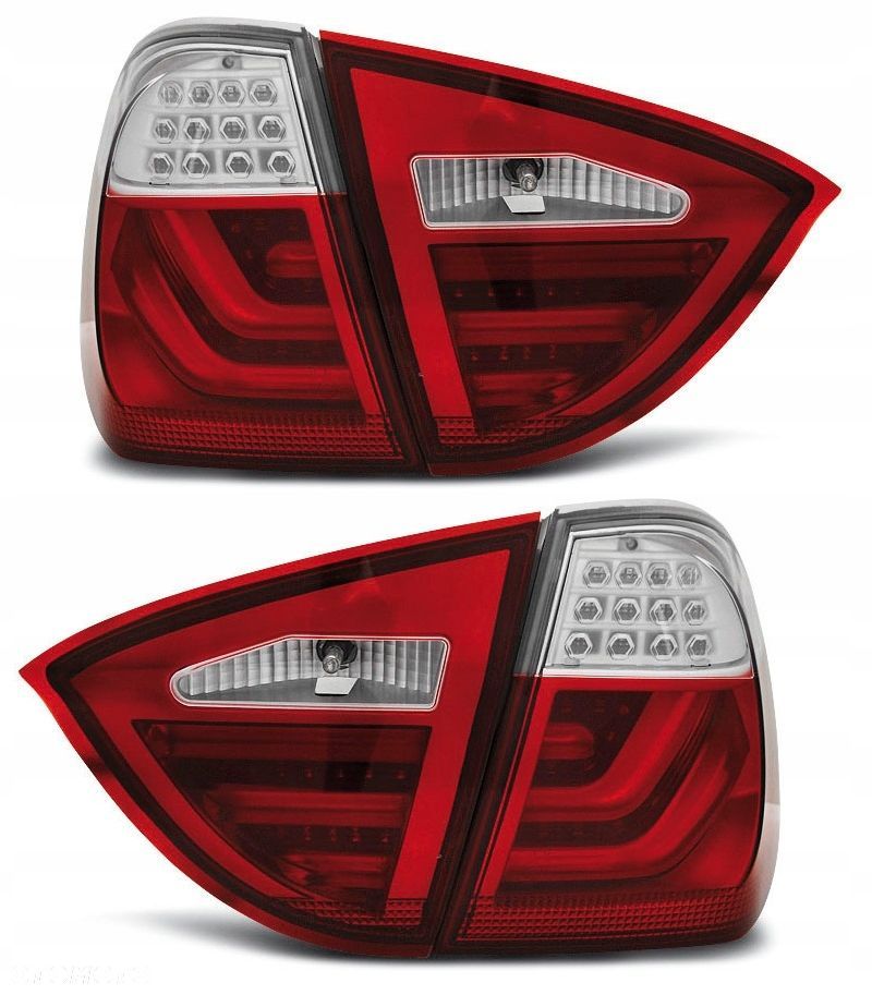 Lampy tylne kpl Led Bar Neon Tuning Red Bmw 3 e91 kombi touring 2004-2008 - 1
