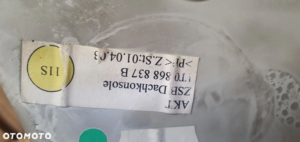 Schowek półka podsufitki VW Touran 1T0868837B - 8