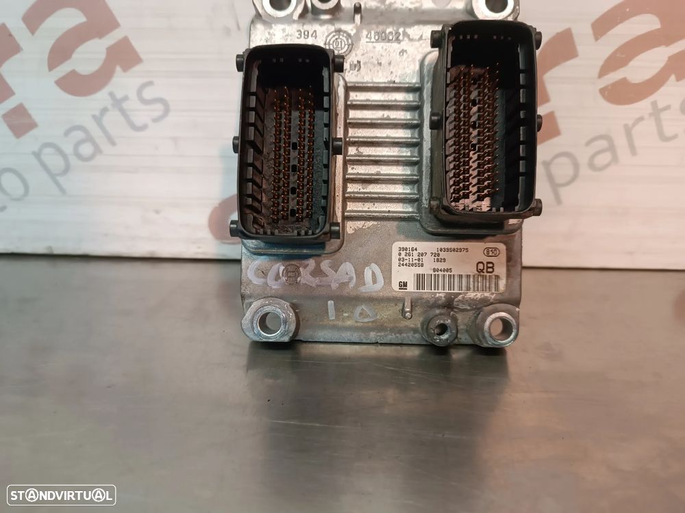 UNIDADE / CENTRALINA DO MOTOR OPEL CORSA C / D 1.0i REF 0261207720 24420558 - 1