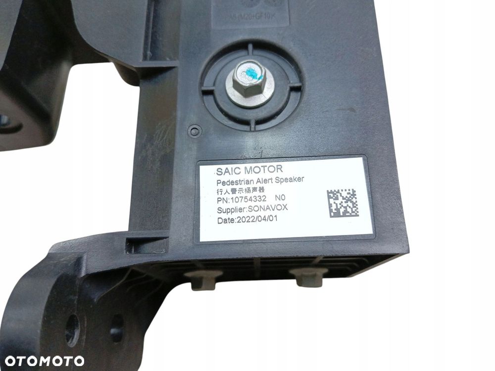 GENERATOR DŹWIĘKU MG ZS I EV LIFT (2021-) TZ204XS1152 156KM 10754332 - 4