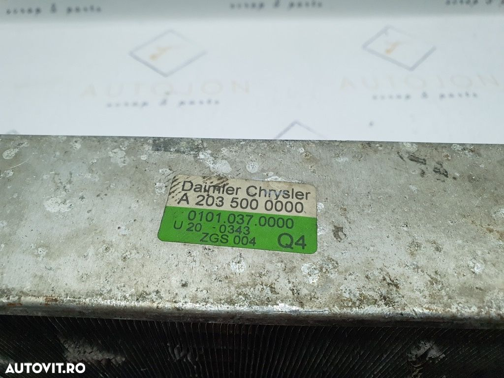 Radiator intercooler MERCEDES-BENZ C-CLASS II W203  2000 - 2007 2.0 C 180 M 111.951    A2035000000 - 4