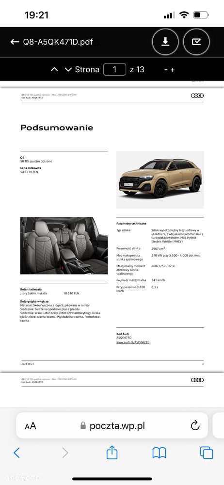 Audi Q8 TDI mHEV 210 kW Quattro Tiptronic - 30