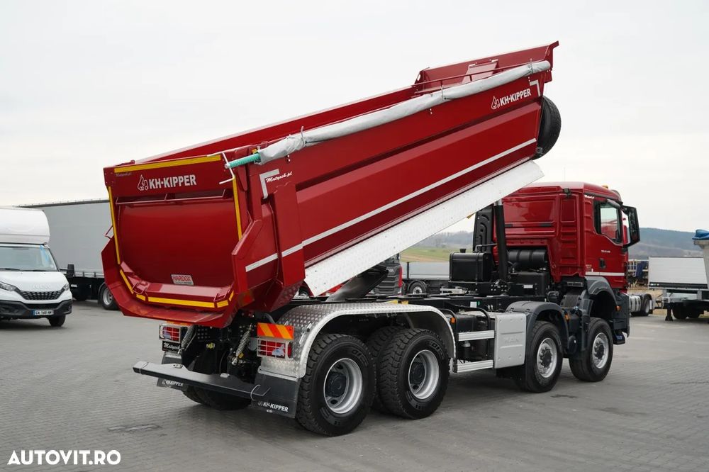 MAN TGS 41.480 / 8X8 / ​​BASCULATOR / AUTOMAT / NOU-NOUȚ / ECHIPAMENTE BOGATE / DISPONIBIL IMEDIAT / AUR METALIC / - 4