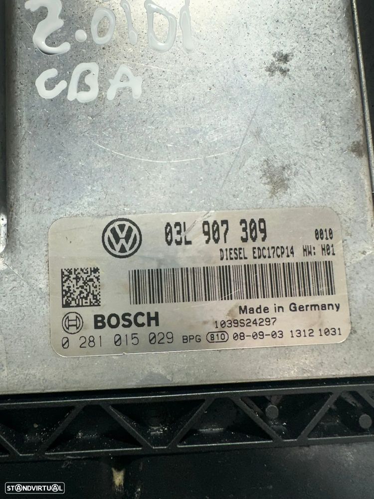 .Centralina Motor Original Bosch VAG Volkswagen Passat 3C B6 CC 03L907309 0281015029 2008 - 2010 - 7