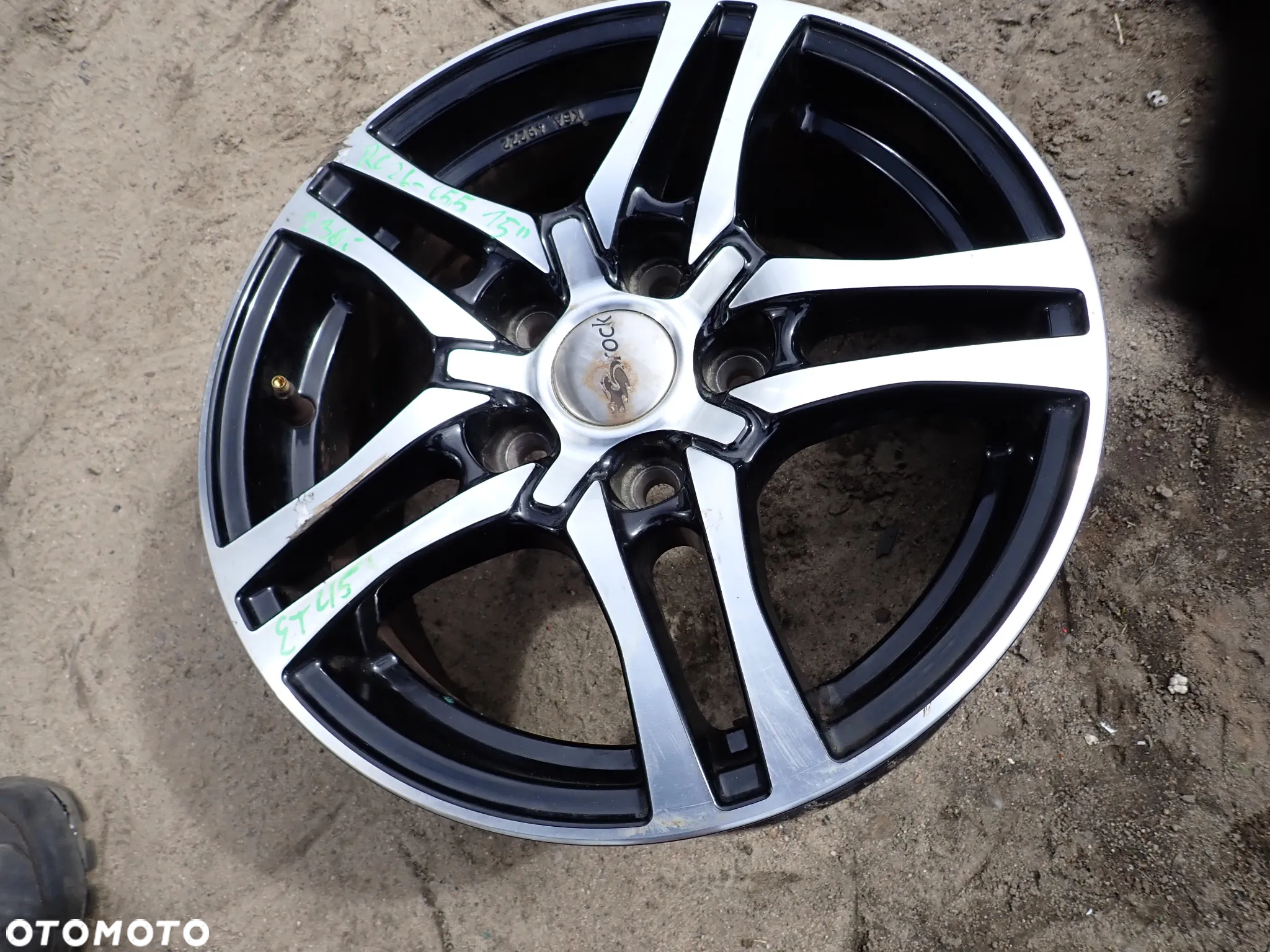 PEUGEOT CITROEN ALUFELGA 15" RC26-655 KBA49222 BROKS RC DESIGN 6.5J ET46 OTWÓR CENTRUJĄCY 72.6 - 5