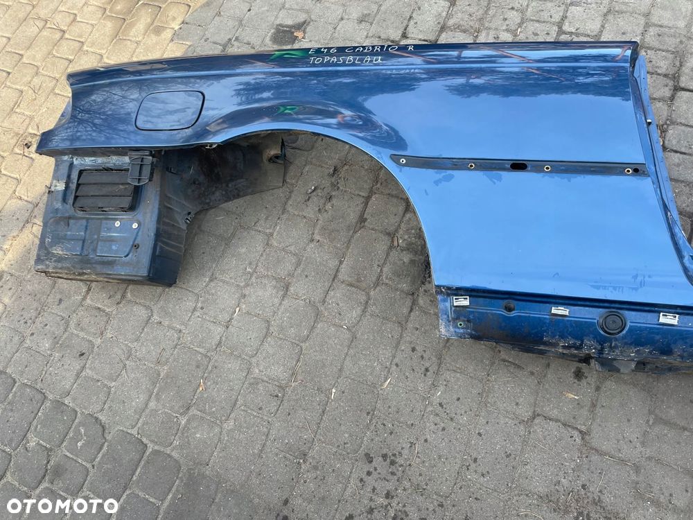 błotnik ćwiartka prawa tył próg bmw e46 cabrio bdb stan - 5