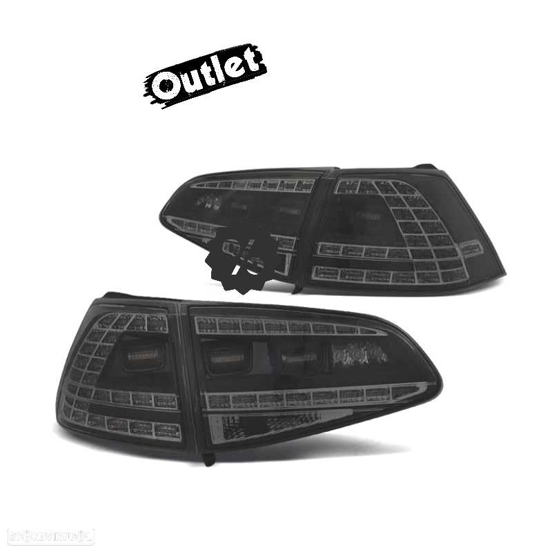 R012178C2 FAROLIM ESQ VW GOLF 7 12-17 ASPECTO GTI LED DINÂMICO PRETO FUMADO - 1