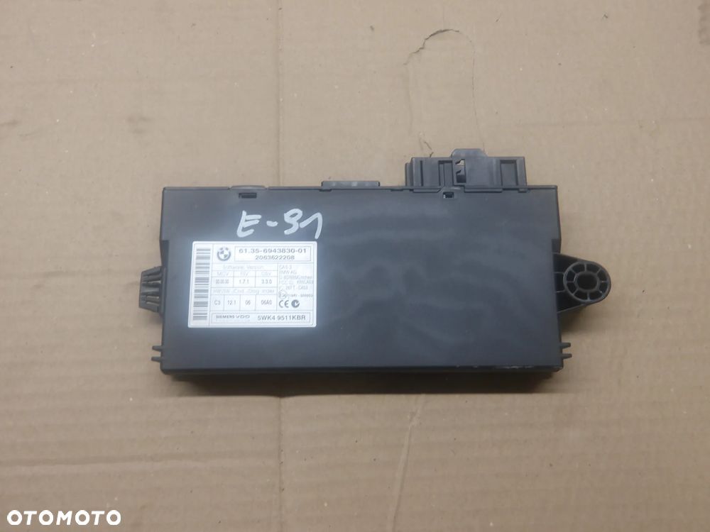 BMW E91 KOMBI 2.0D MODUŁ KOMFORTU CAS 6943830 - 1