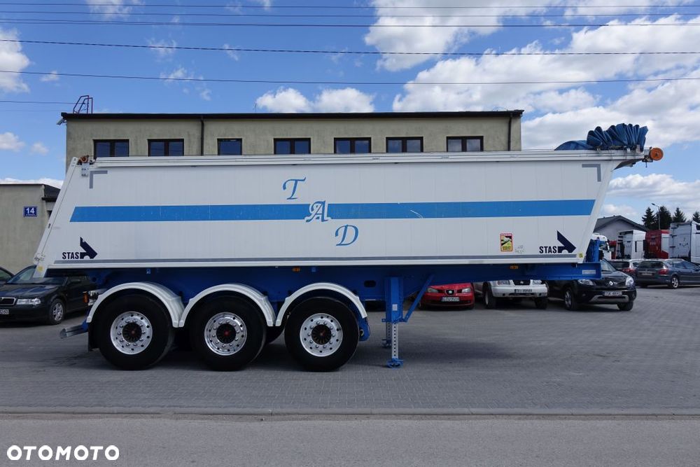 Stas WYWROTKA 26,5m3 / ALUMINIOWA /OSIE SAF /OŚ PODNOSZONA / ALUMINIOWE FELGI / SZYBER ZBOŻOWY / PLANDEKA - 5