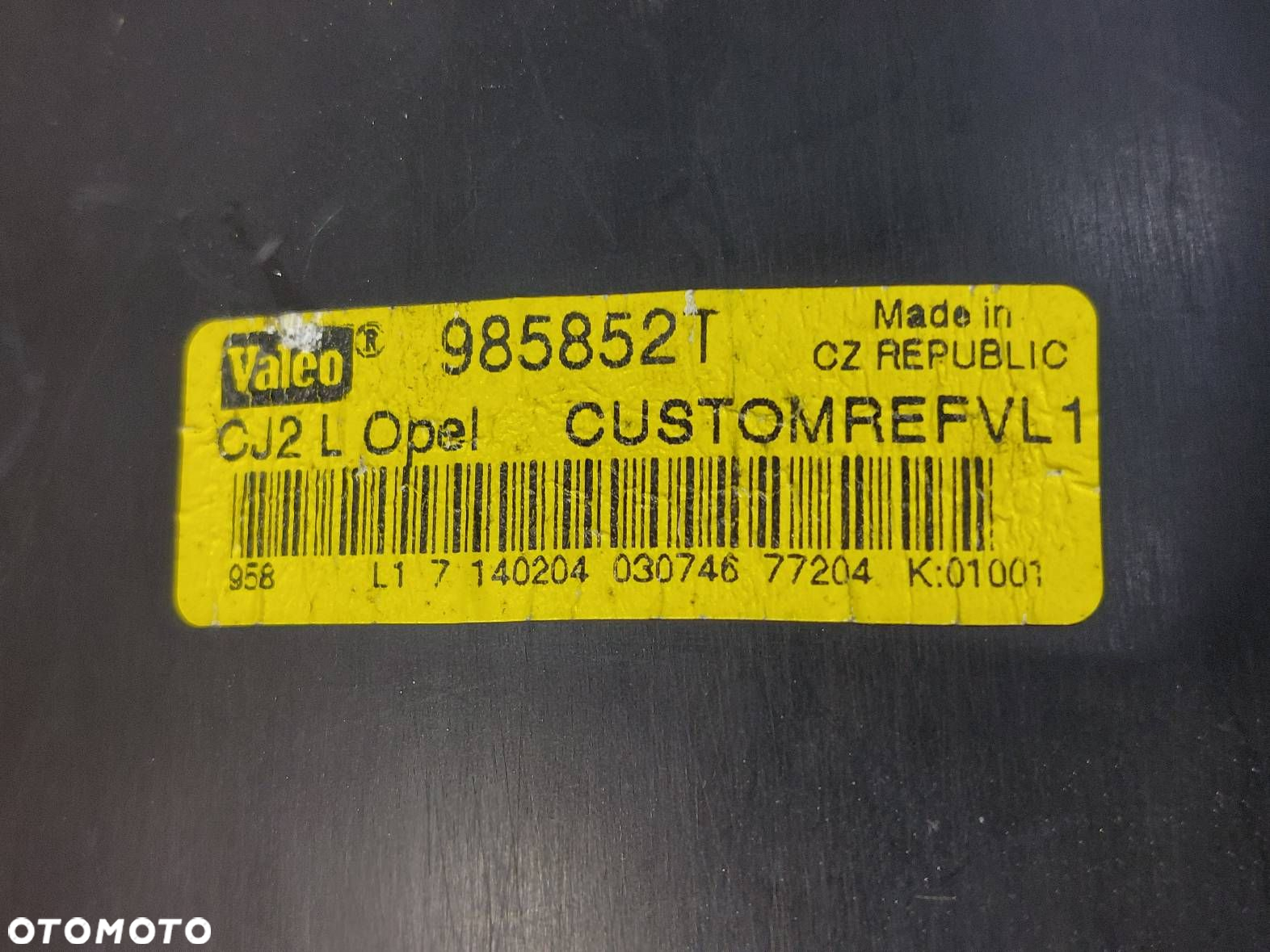 DMUCHAWA WENTYLATOR NAWIEWU + REZYSTOR OPEL VECTRA C 985852T 73421312 - 3