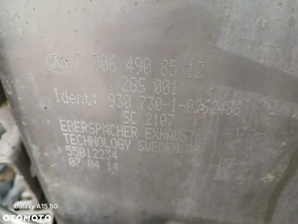 Katalizator Euro 6 MERCEDES ACTROS MP4 EURO 6 A0064908512 - 2