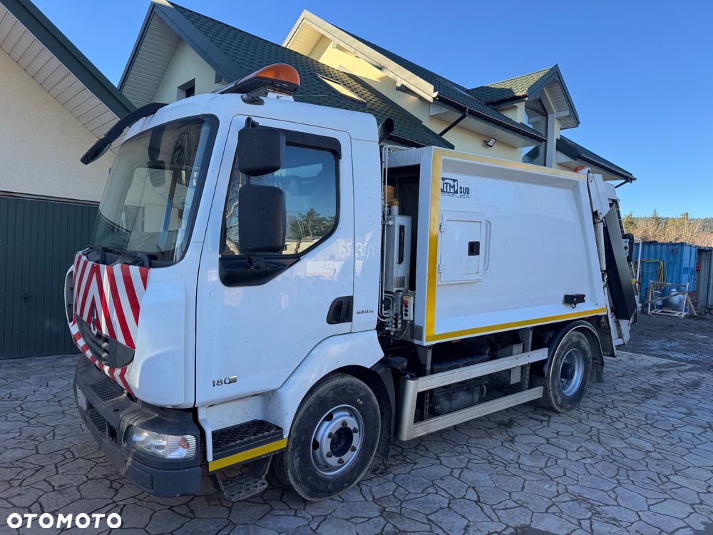 Renault Midlum 180 DXi śmieciarka gotowa do pracy - 1