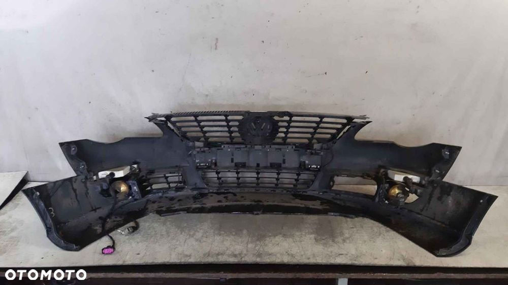 + ZDERZAK PRZÓD PRZEDNI DO VW VOLKSWAGEN PASSAT B6 LC9Z CZARNY HALOGENY - 5