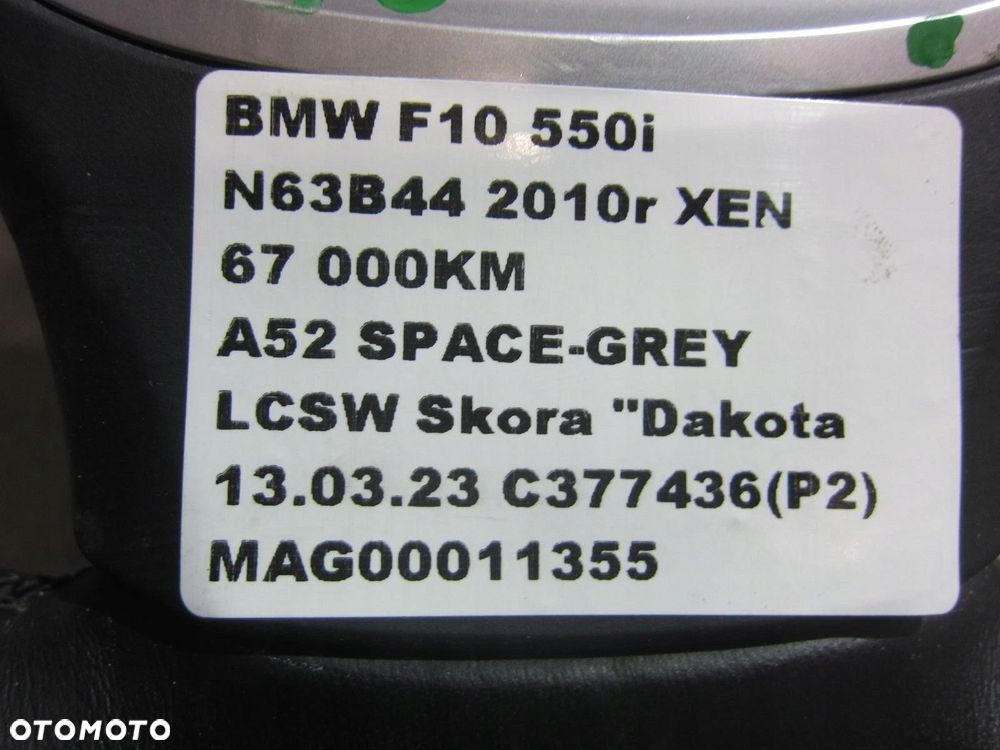 BMW F10 KIEROWNICA SKÓRZANA SPORT 6867280 ŁOPATKI - 14