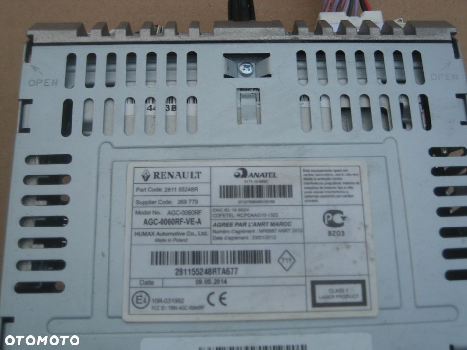 dacia duster lift 13-17r radio cd usb agc0060rf 281155248r - 6