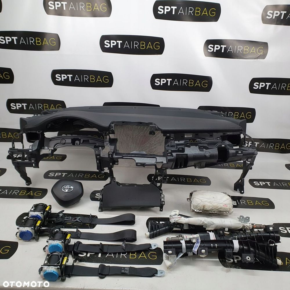 TOYOTA C-HR LIFT DESKA ROZDZIELCZA KONSOLA KOKPIT PULPIT PODUSZKI AIRBAG AIR BAG PASY KIT SET - 1