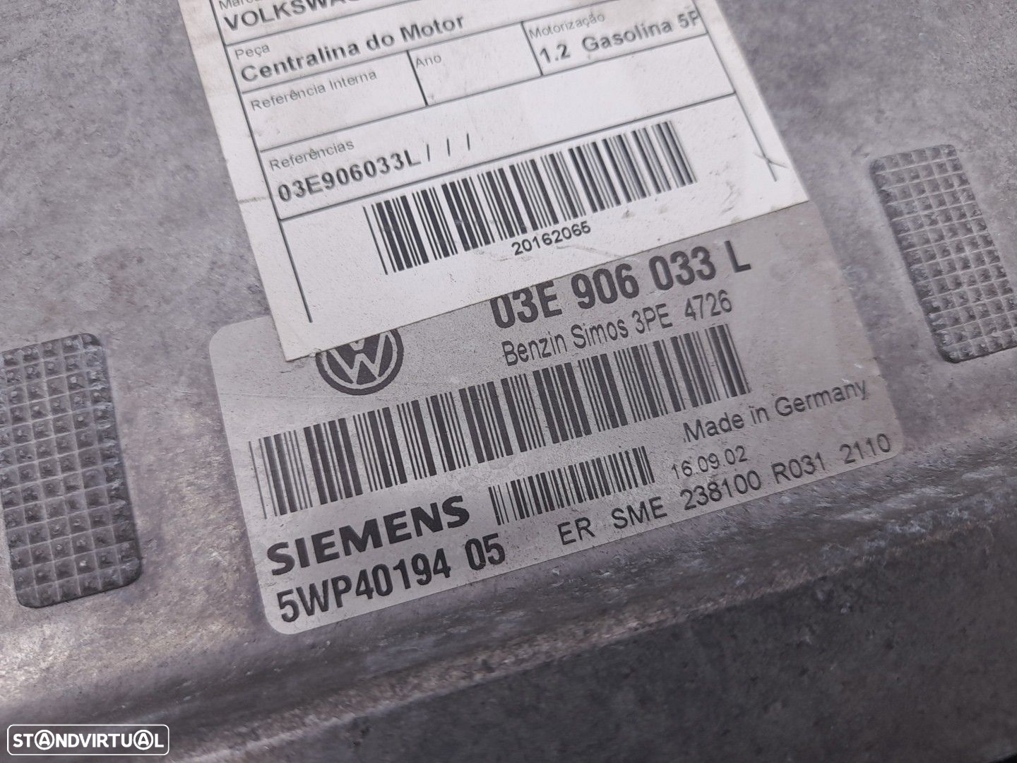 Centralina motor / ECU VOLKSWAGEN Polo (9N) - 3