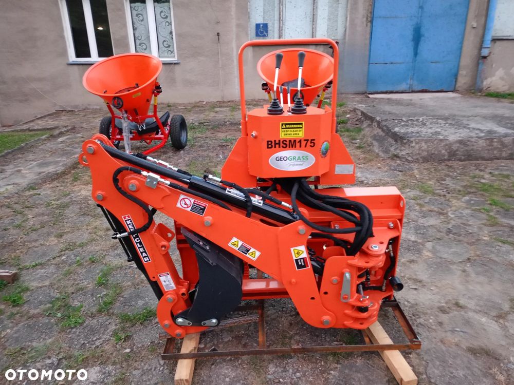 Inny Koparka zawieszana do ciągnika z własną pompą hydrauliczną BHM175 BHM225 oraz wersje z przesuwem hydraulicznym BHMS175 BHMS225 Mikrus Troll GEOGRASS Raty Transport ramie kopiące ciągnikowe WOM URSUS ZETOR MF - 1