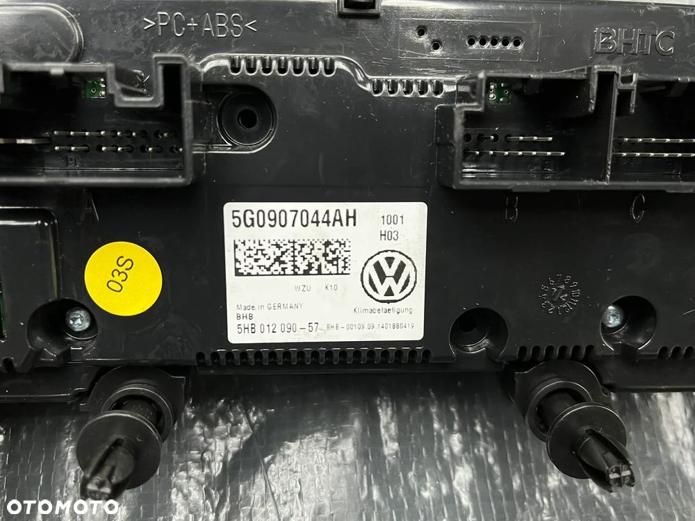 VW panel sterownik klimatyzacji przełącznik 5G0907044AH - 5